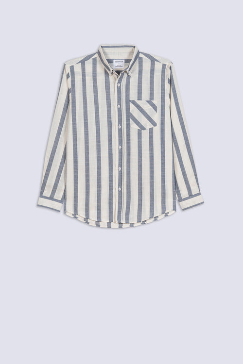 Men's Awning Stripe Casual Shirt
