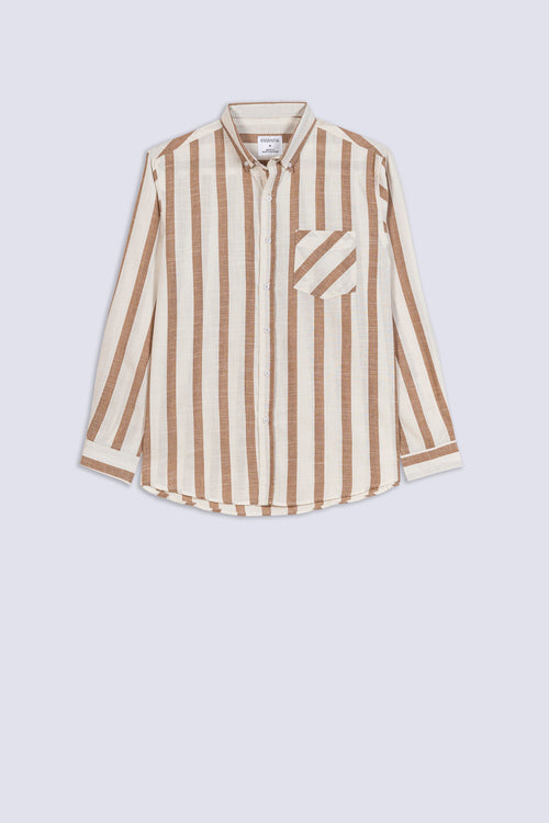 Men's Awning Stripe Casual Shirt