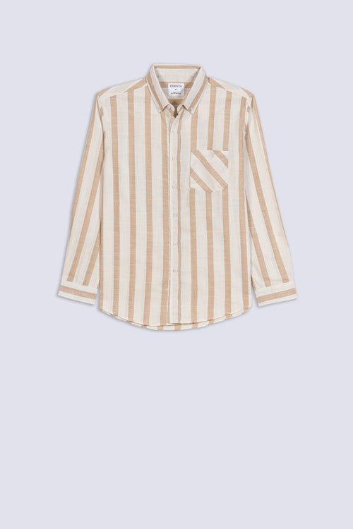 Men's Awning Stripe Casual Shirt