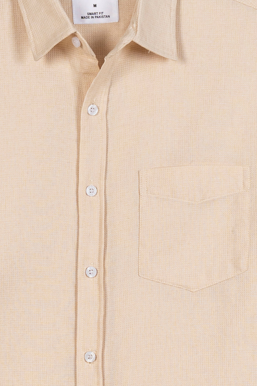 Men's Textured Weave Casual Shirt