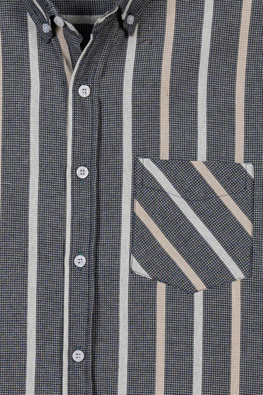 Men's Stripe Oxford Casual Shirt