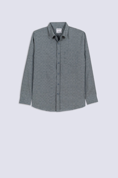 Men's Relaxed Linen Blend Casual Shirt