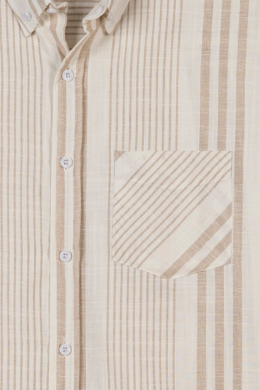 Men's Slub Stripe Casual Shirt
