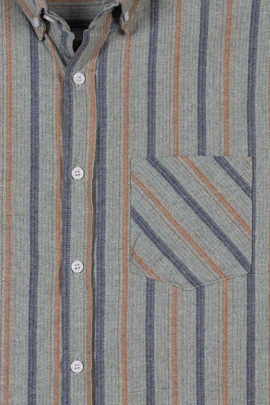 Men's Awning Stripe Casual Shirt