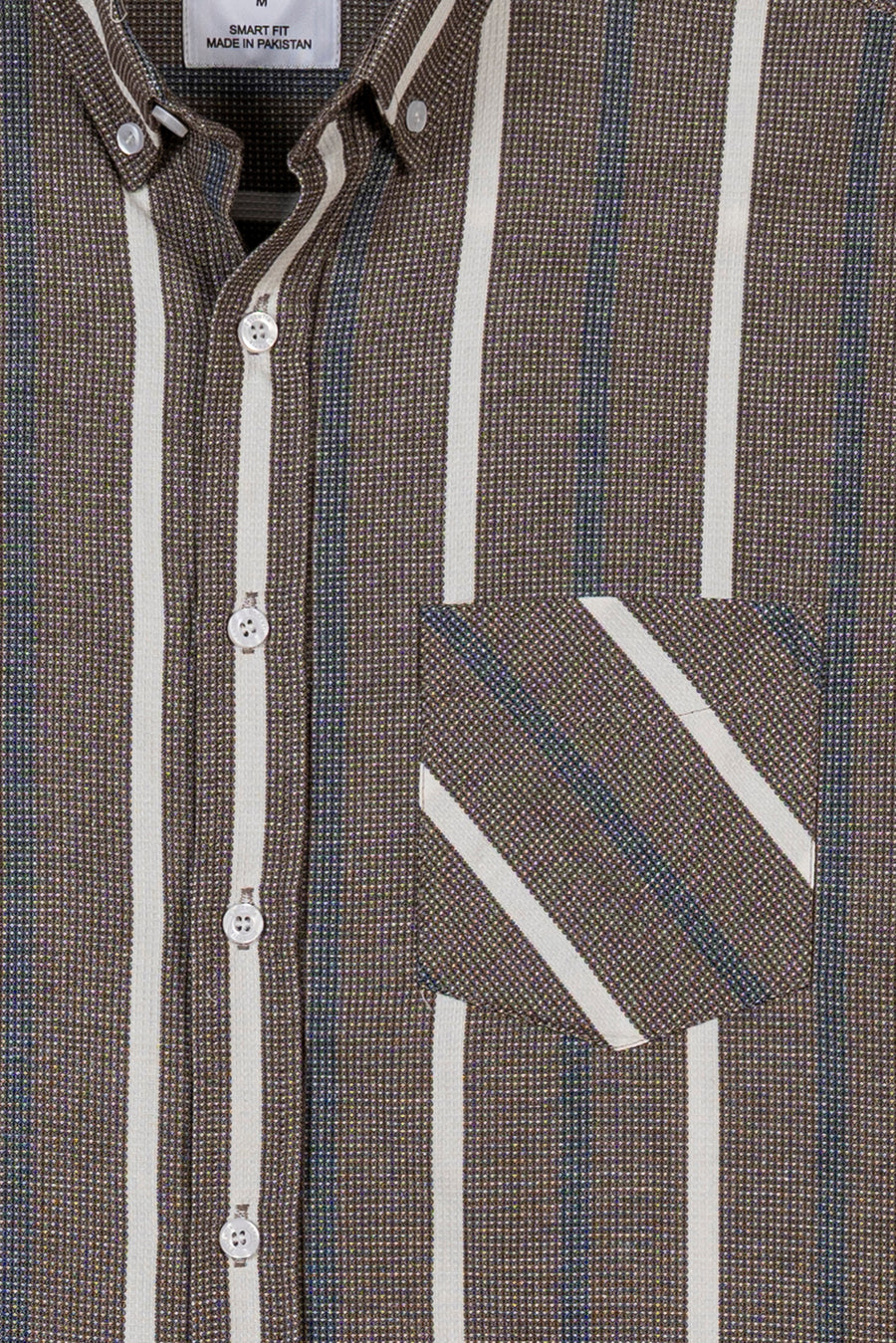 Men's Stripe Oxford Casual Shirt