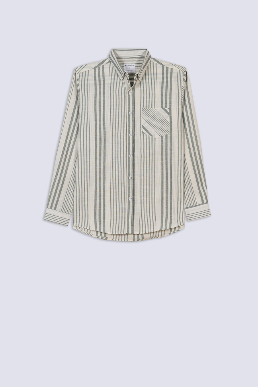 Men's Slub Stripe Casual Shirt