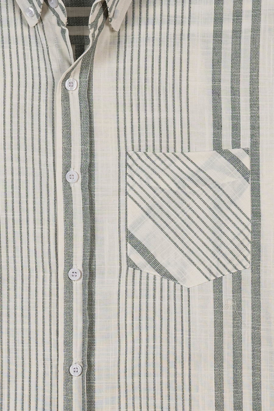 Men's Slub Stripe Casual Shirt