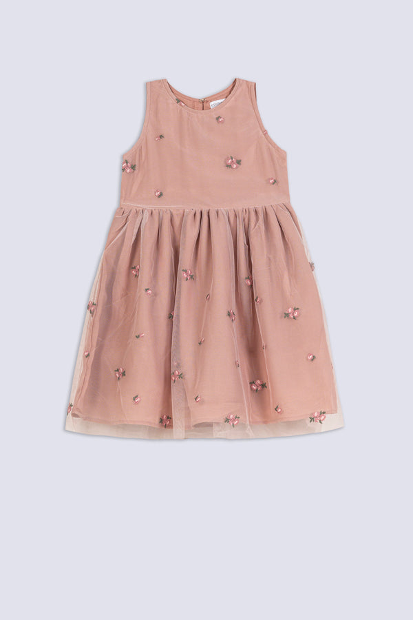 Girl's Rosebud Tulle Frock