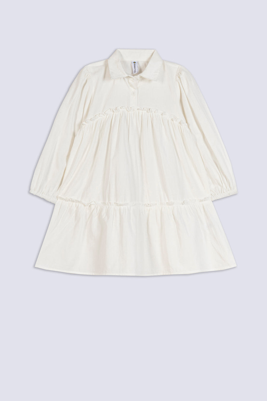 Girl's Ruffle Tiered Cotton Frock