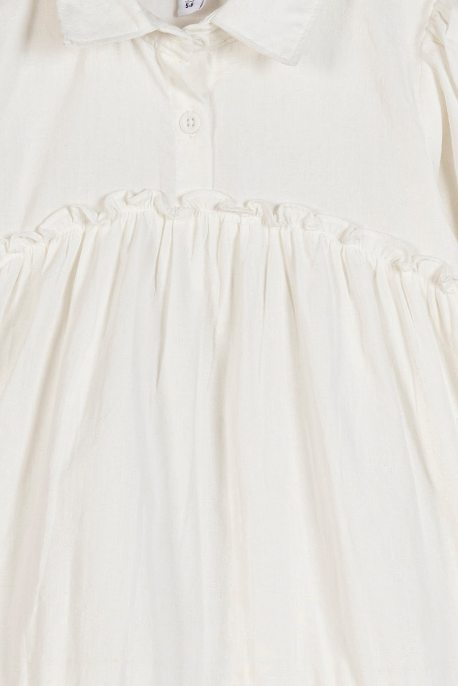 Girl's Ruffle Tiered Cotton Frock