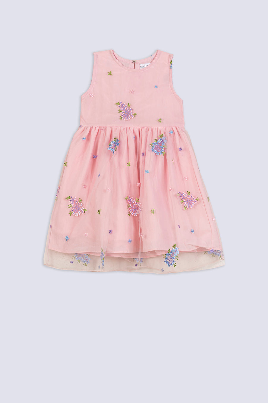 Girl's Blossom Embroidery Party Dress