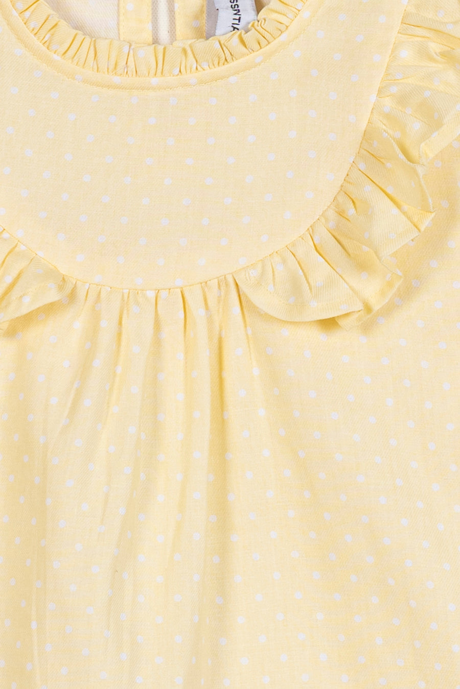 Girls Polka Dot Ruffle Top