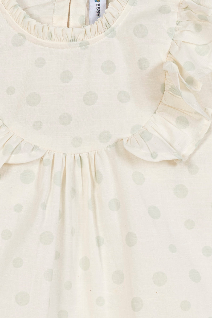 Girl's Polka Dot Ruffle Top