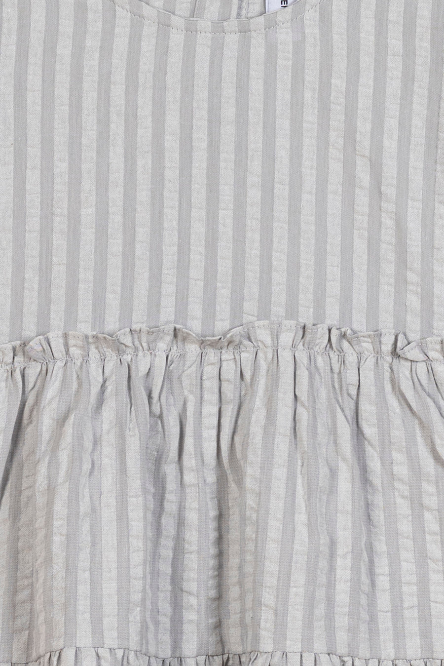 Girls Striped Seersucker Tiered Top