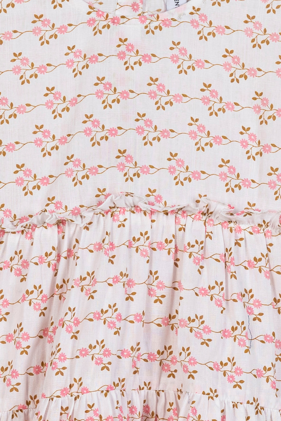 Girls Floral Print Tiered Top