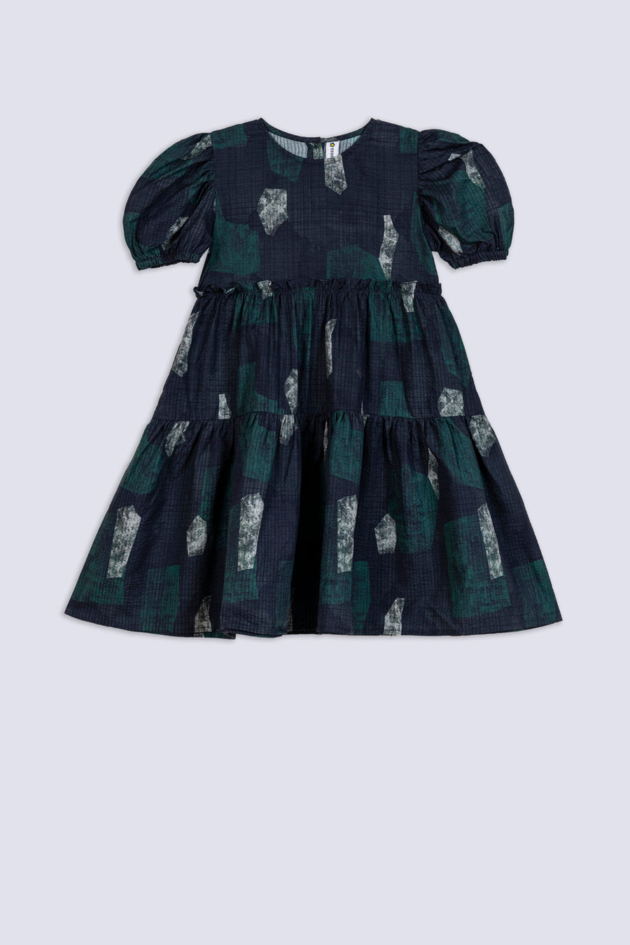Girl's Abstract Patch Print Day Top