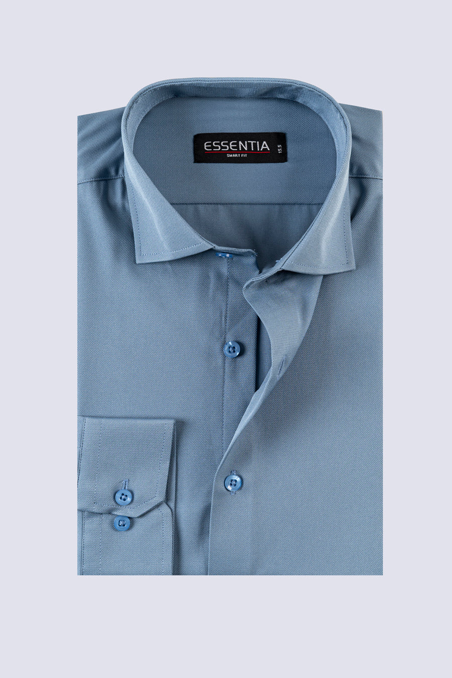 Men's S Blue Dobby Formal Shirt