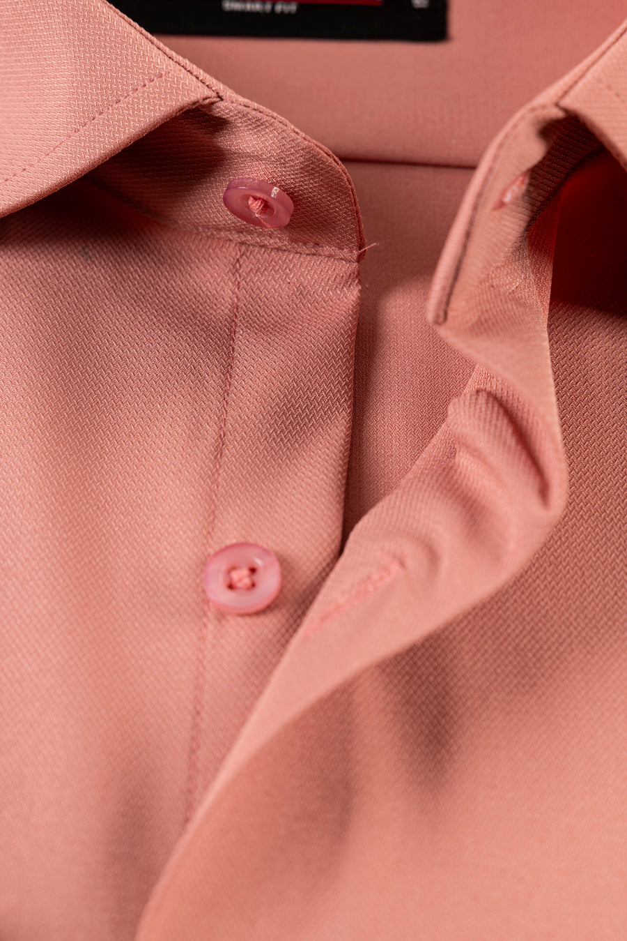 Men's Rust Dobby Formal Shirt