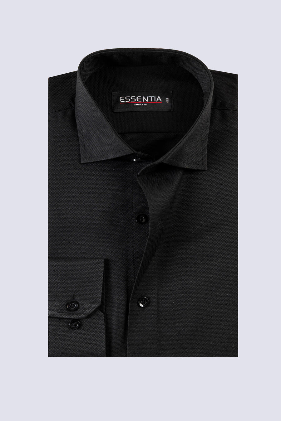 Black Dobby Smart Fit Dress Shirt