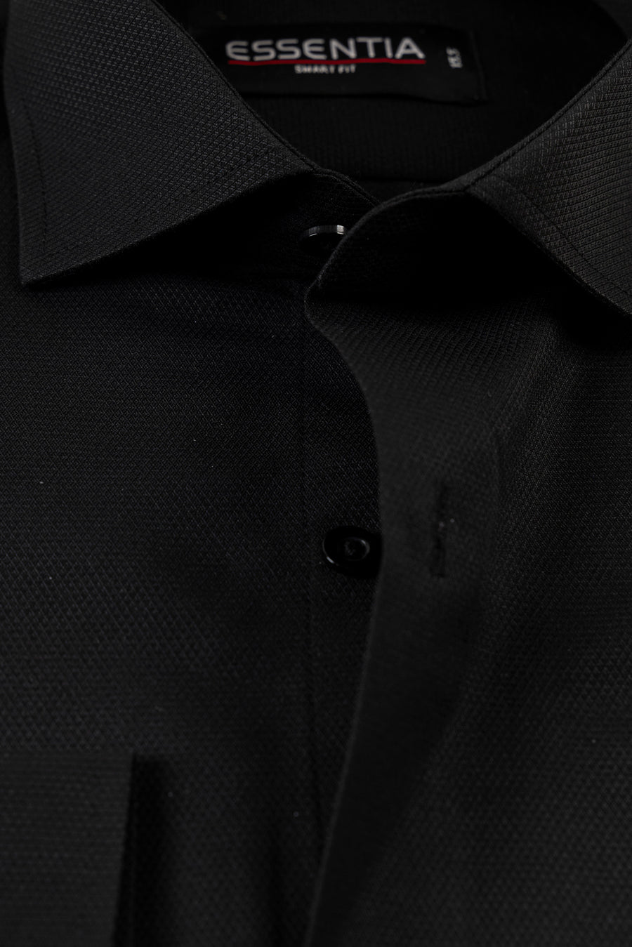 Black Dobby Smart Fit Dress Shirt