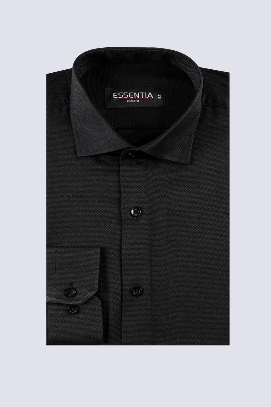 Black Dobby Smart Fit Dress Shirt