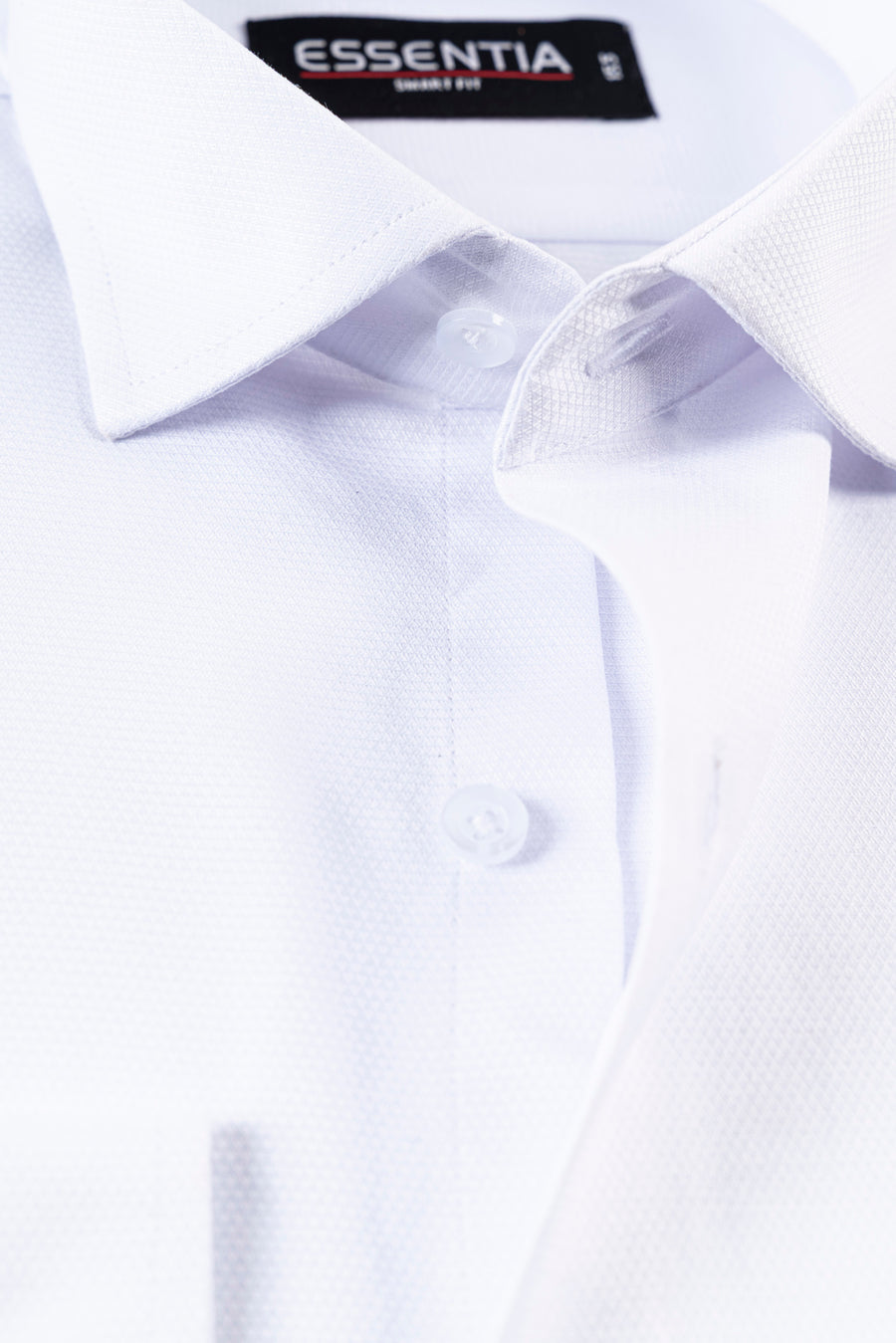 White Dobby Smart Fit Dress Shirt