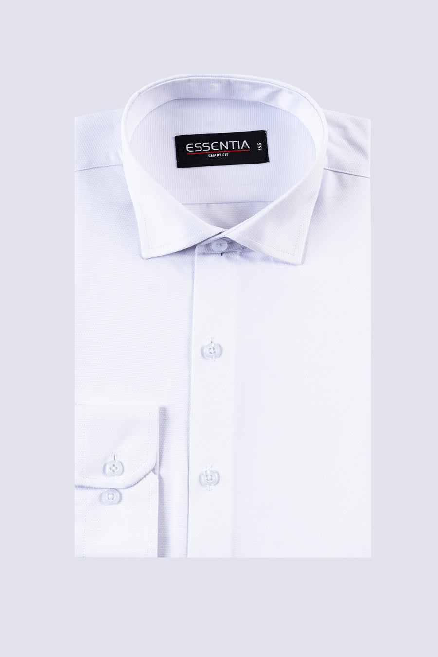 White Dobby Smart Fit Dress Shirt