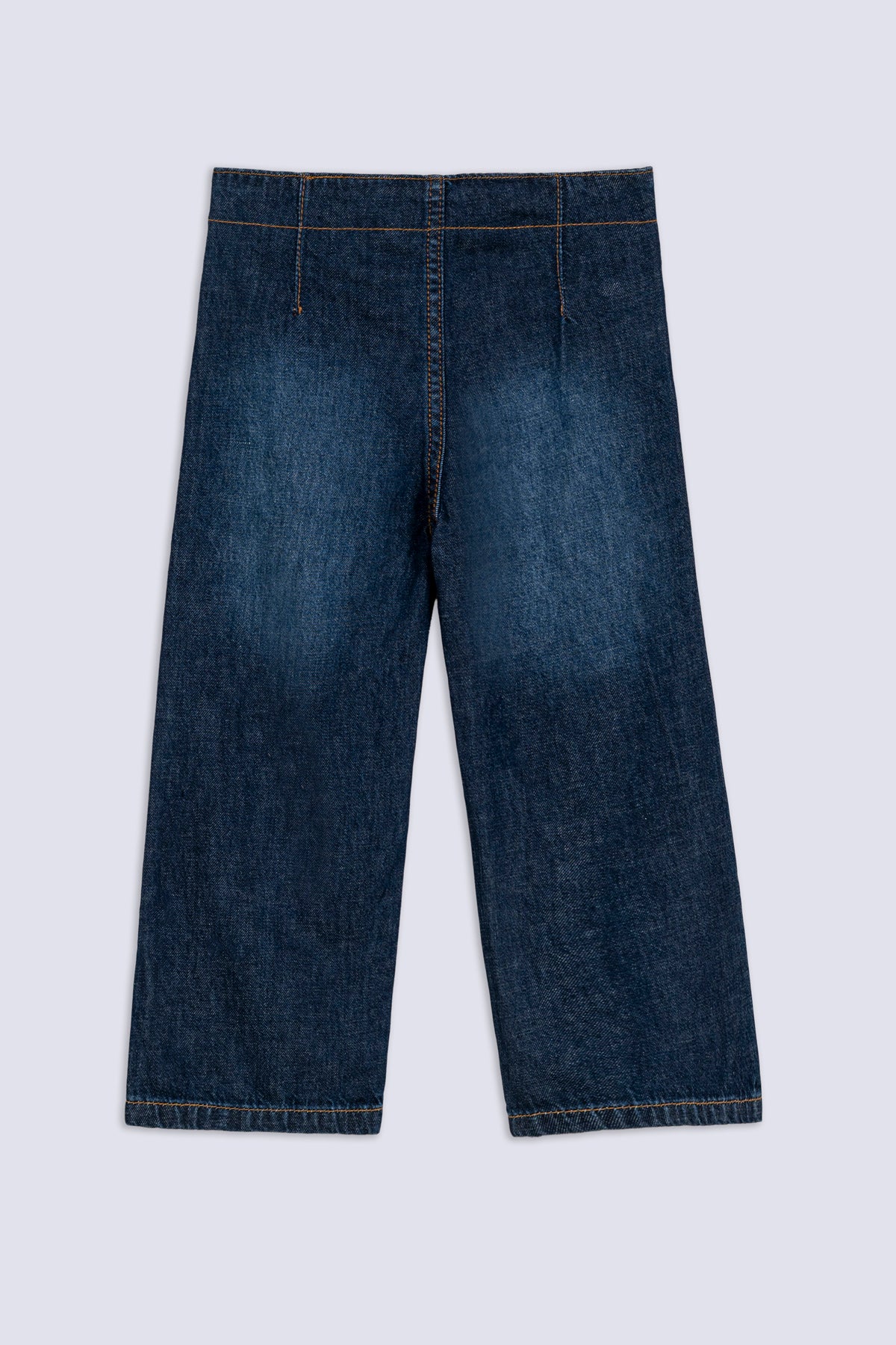 Girls' Sailor Button Wide-Leg Jean