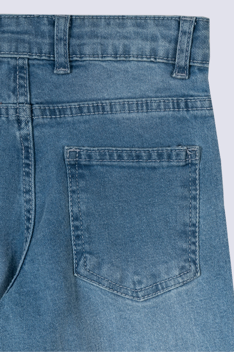 Sunburst Print Denim Culottes