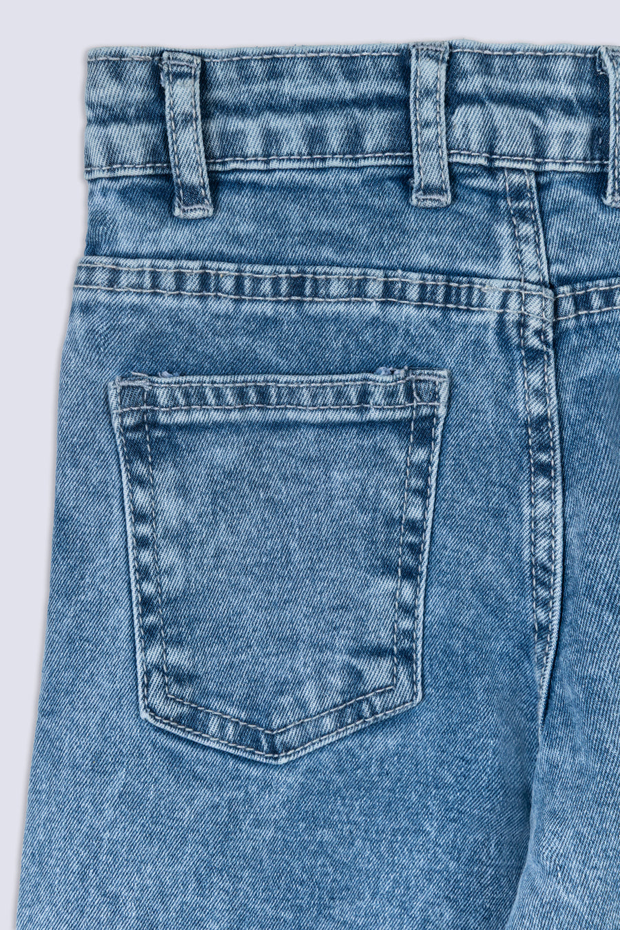 Girls' Butterfly Detail Cropped Jean