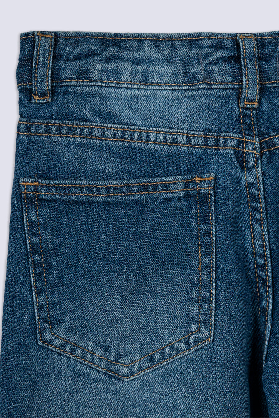Girl's Bloom Stitch Denim Pant