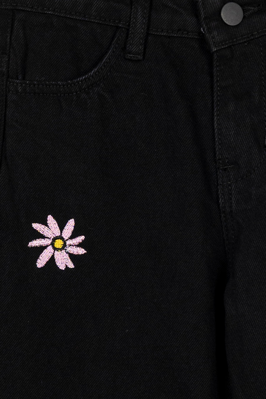 Girl's Daisy Embroidered Jean