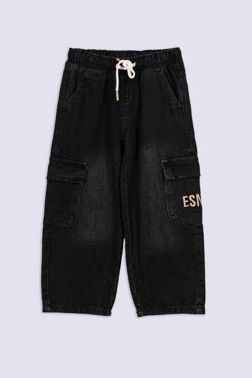 Boy's Cargo Pocket Denim Trouser