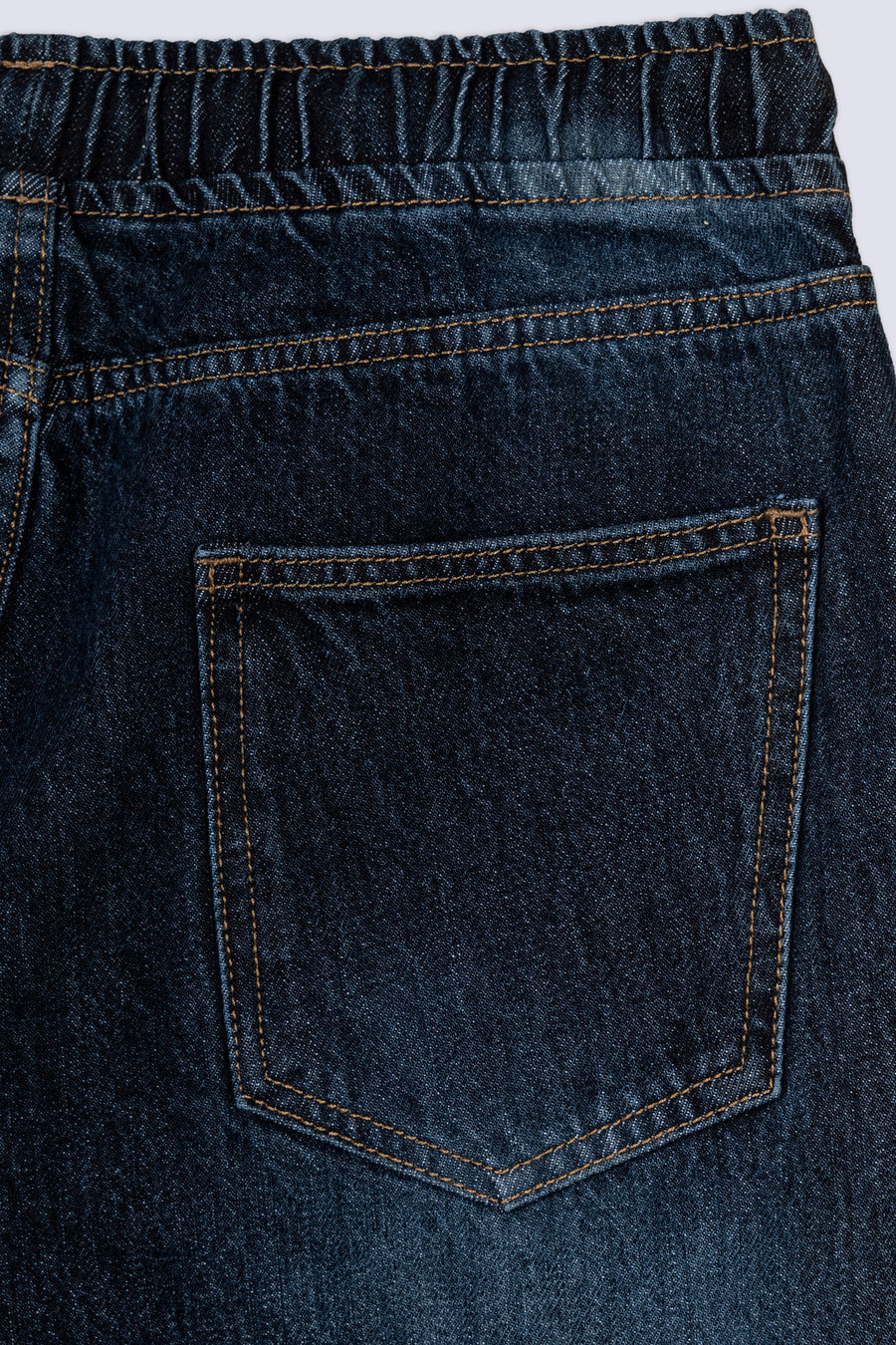 Men's Elastic Waist Straight Leg Jean