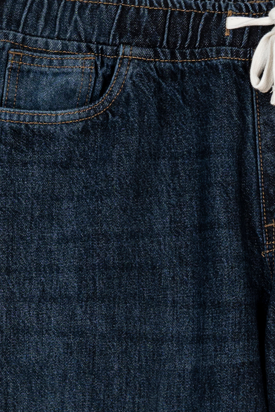 Men's Elastic Waist Straight Leg Jean
