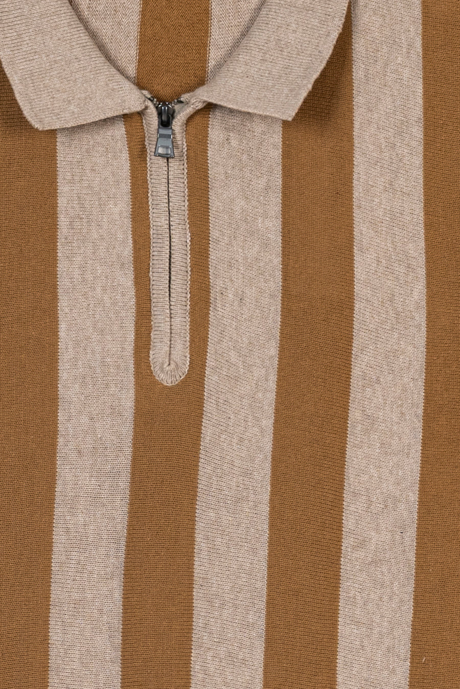 Heritage Stripe Zip Polo