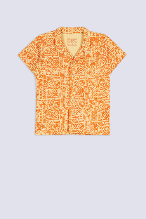 Boy's Summer Tribe Cuban Shirt