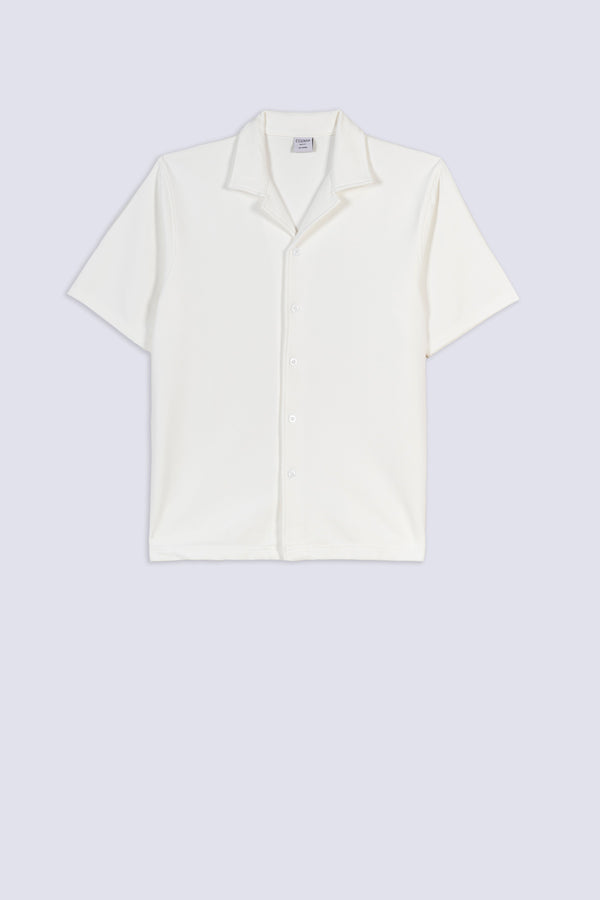 Men's Rib Texture Camp Shirt