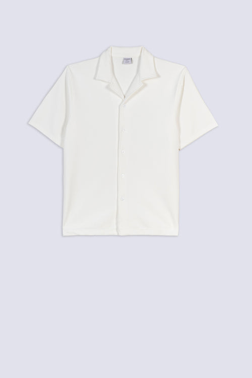 Men's Rib Texture Camp Shirt