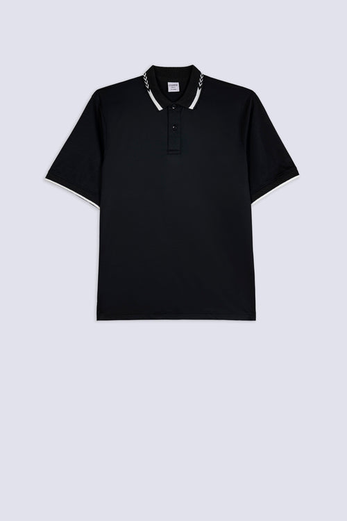 Men's Black Edge Polo Shirt