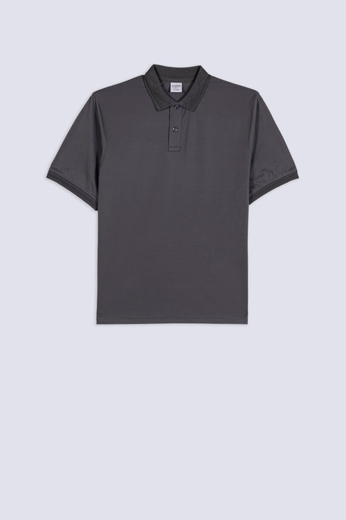 Men's Dark Grey Edge Polo Shirt