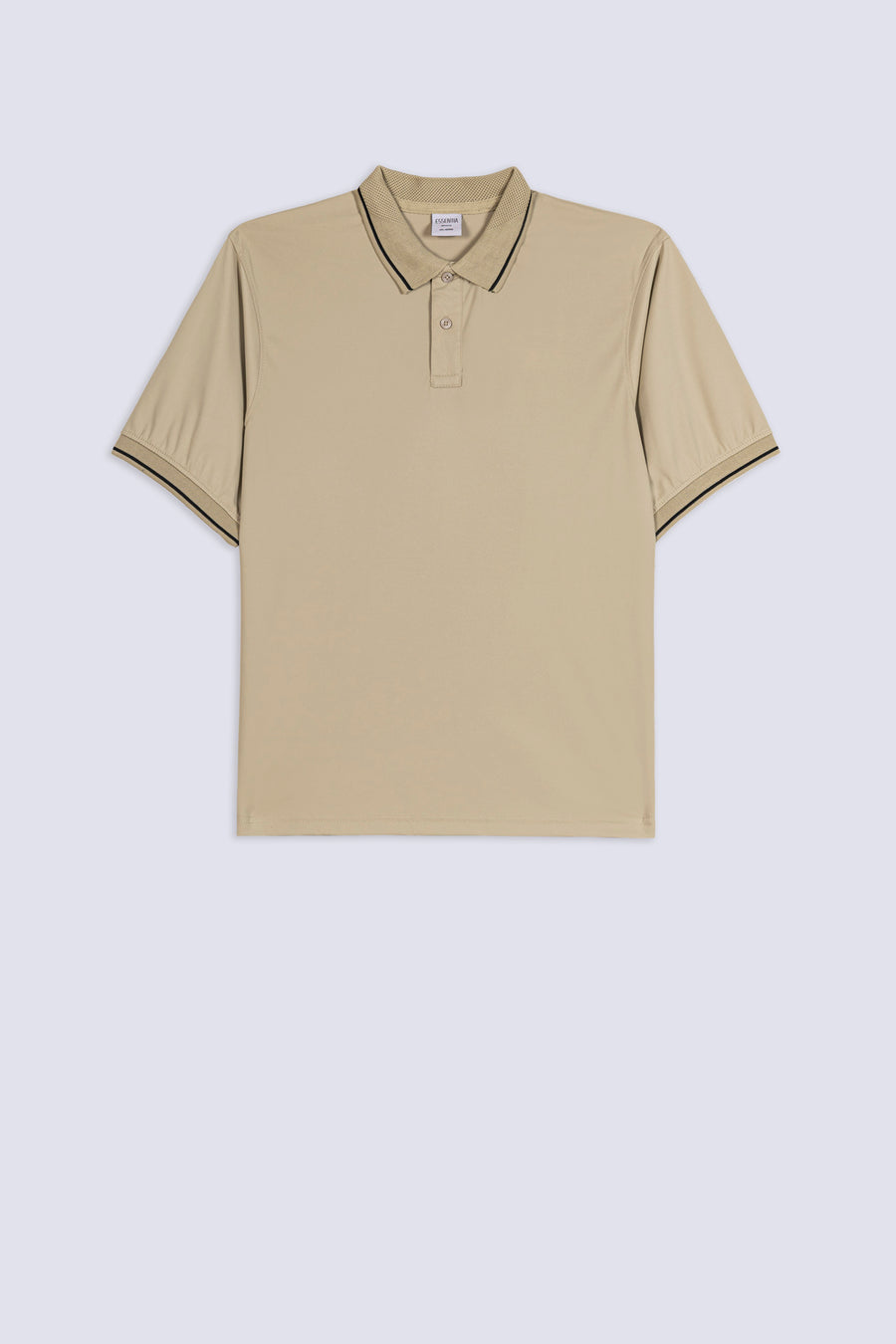 Men's Beige Edge Polo Shirt