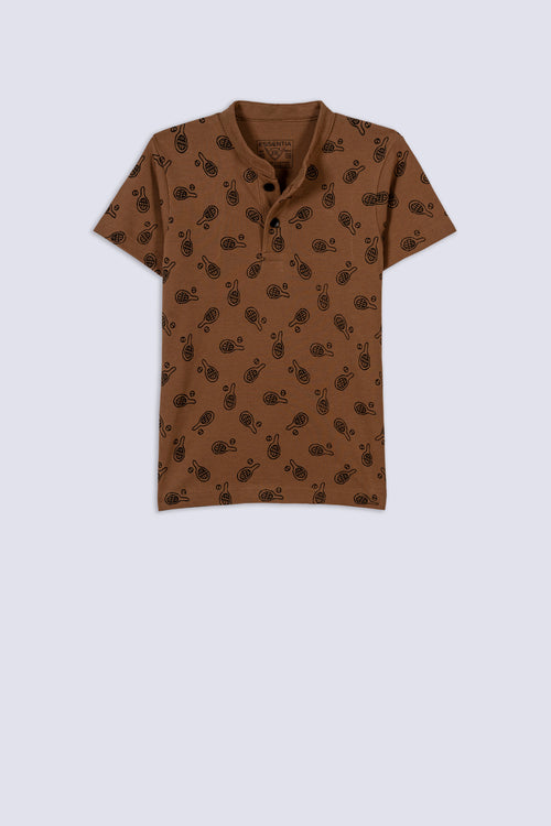 Boy's Tennis Club Henley Polo Shirt