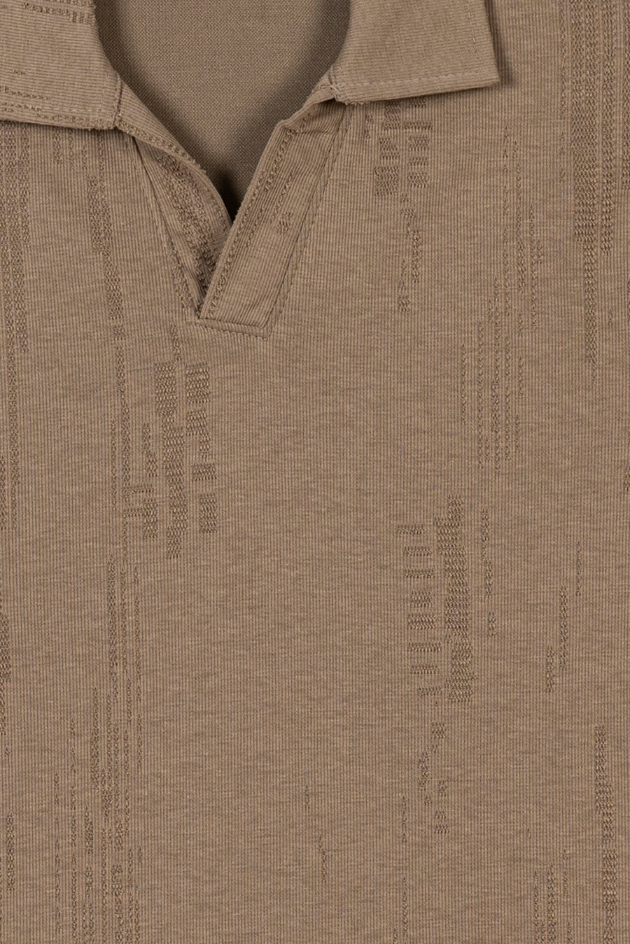 Men's Glitch Textured Polo Shirt