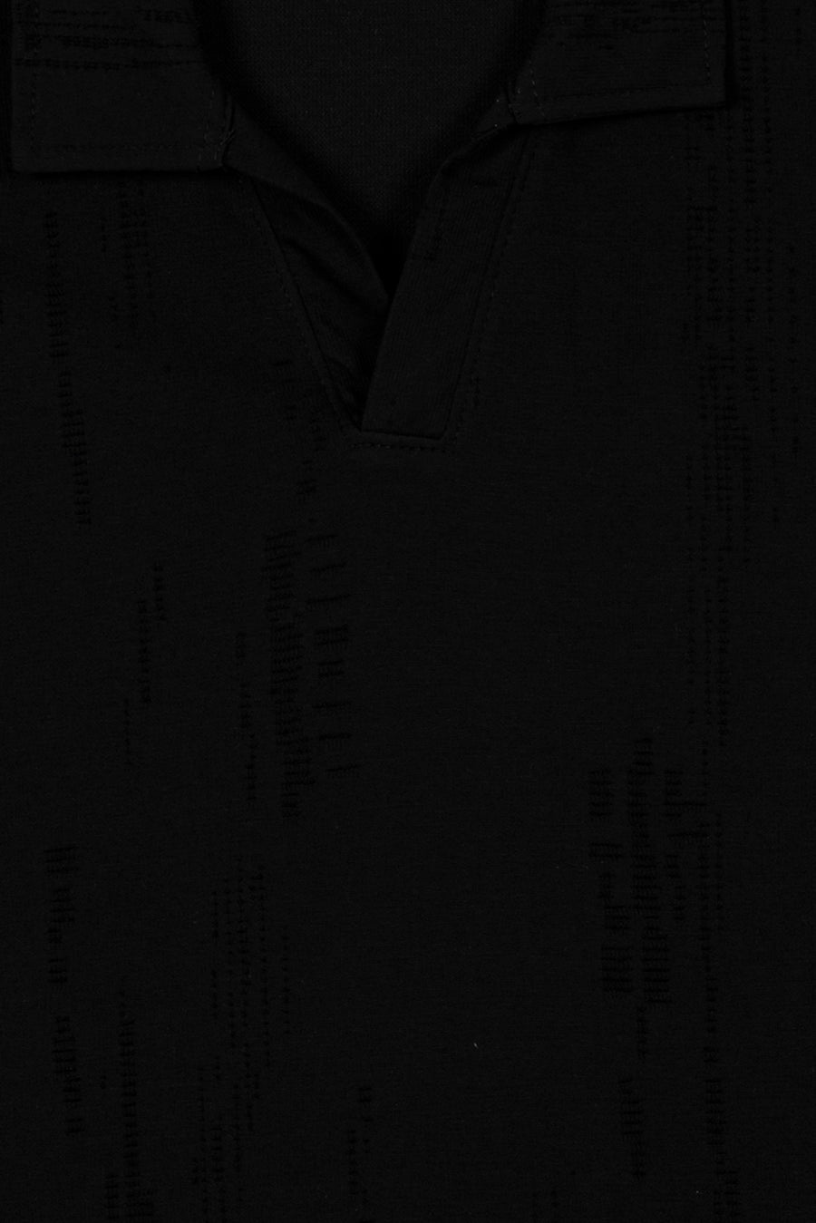 Men's Glitch Textured Polo Shirt