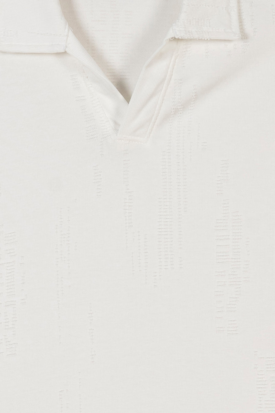Men's Glitch Textured Polo Shirt