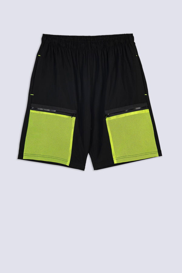 Men's Neon Mesh Pocket Short
