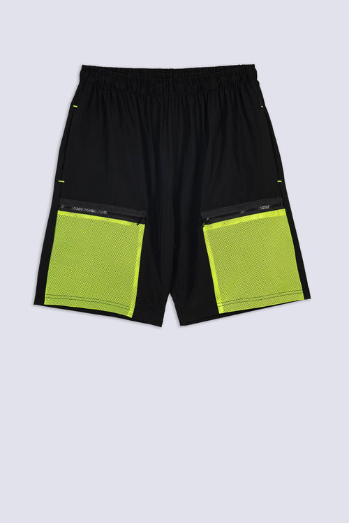 Men's Neon Mesh Pocket Short