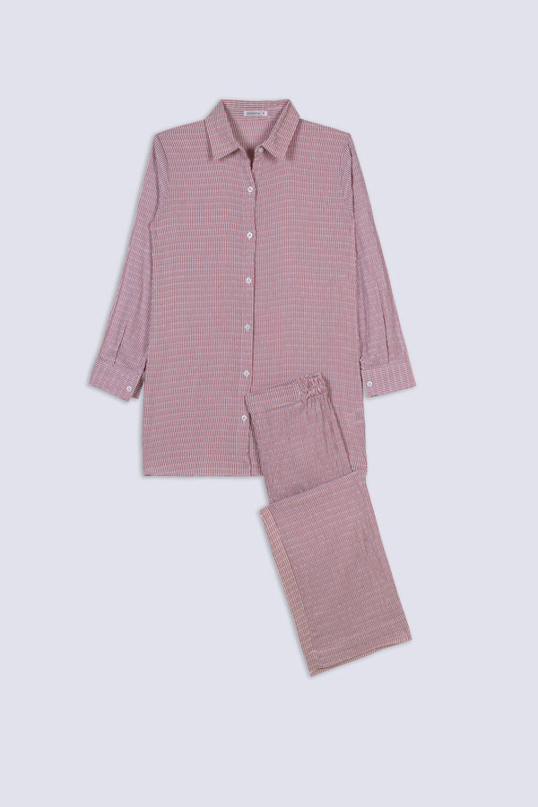 Carrot Breeze Striped Ladies Co-Ord