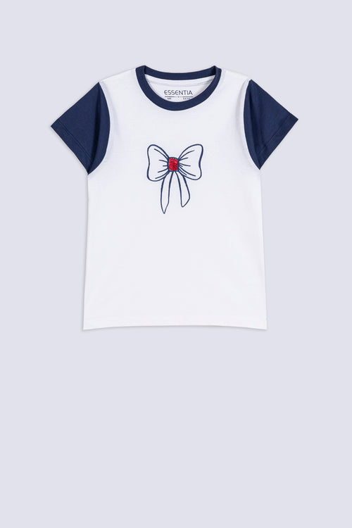 Girl's Sequin Bow T-Shirt